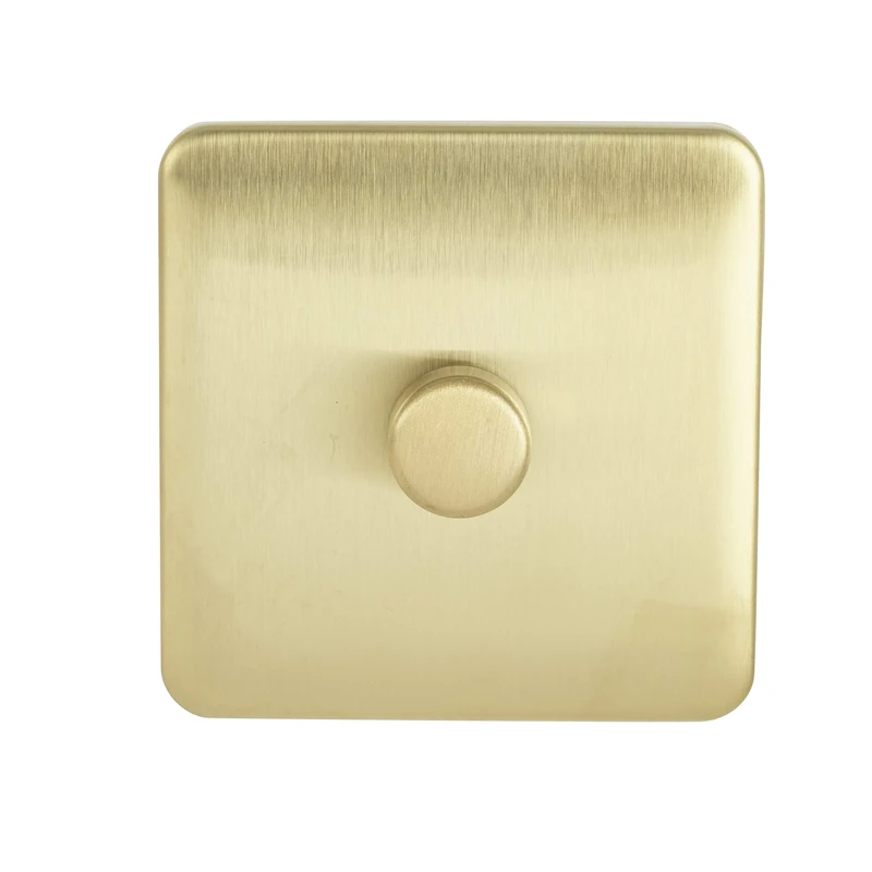 Schneider Electric Lisse Screwless Deco GGBL6012LMSBS LED Universal Dimmer 1 Gang 2 way 100W SB display pack