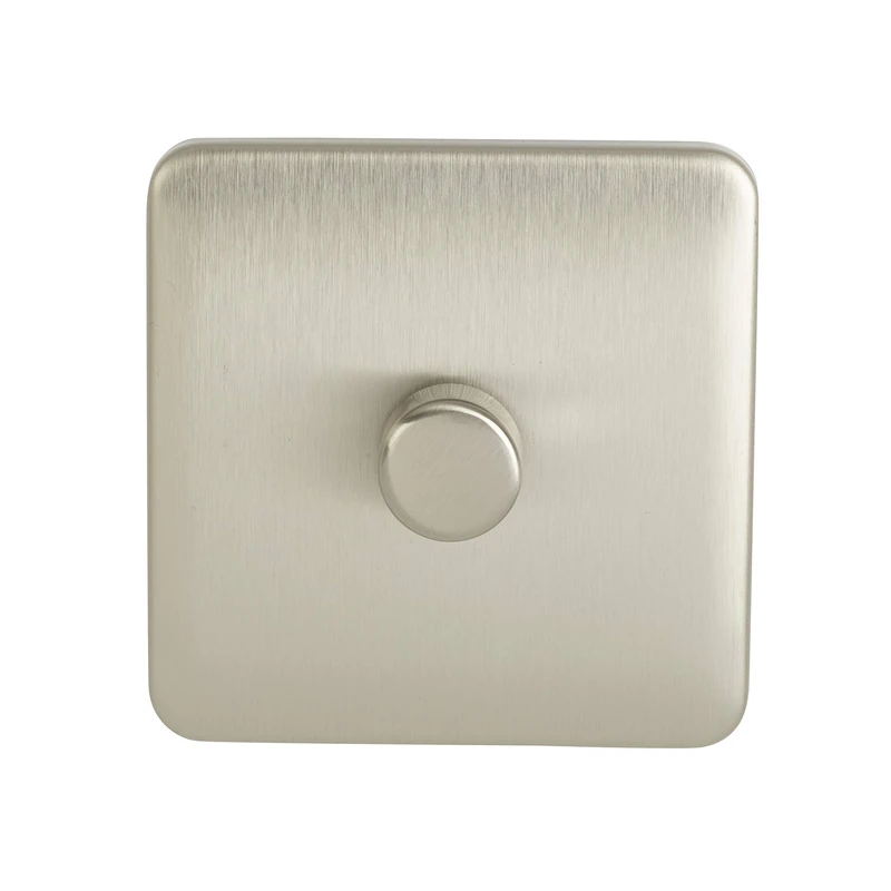 Schneider Electric Lisse Screwless Deco GGBL6012LMSSS LED Universal Dimmer 1 Gang 2 way 100W SS display pack