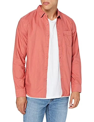 Levi's Men's Short Sleeve Classic Pocket Tee T-Shirt, Marsala, M