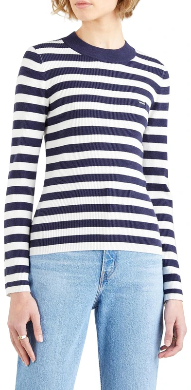 Levi's Women's Crew Rib Sweater Oreo Cookie Multi (Multi Colour) L - - Image 1