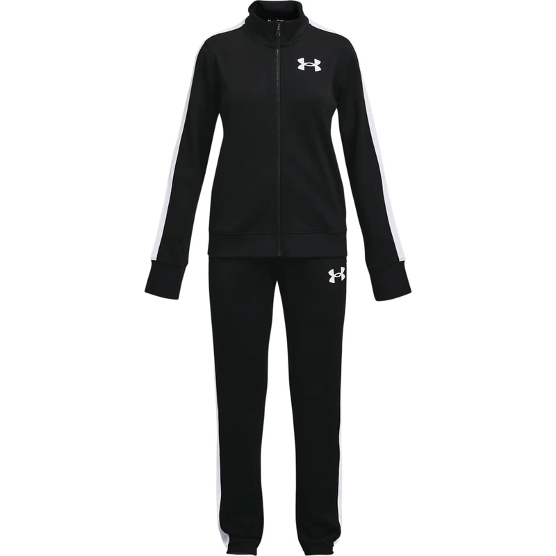 Under Armour GIrls' EM Knit Track Suit, Comfortable tracksuit with soft inner material, warm and quick-drying sportswear set with practical side pockets