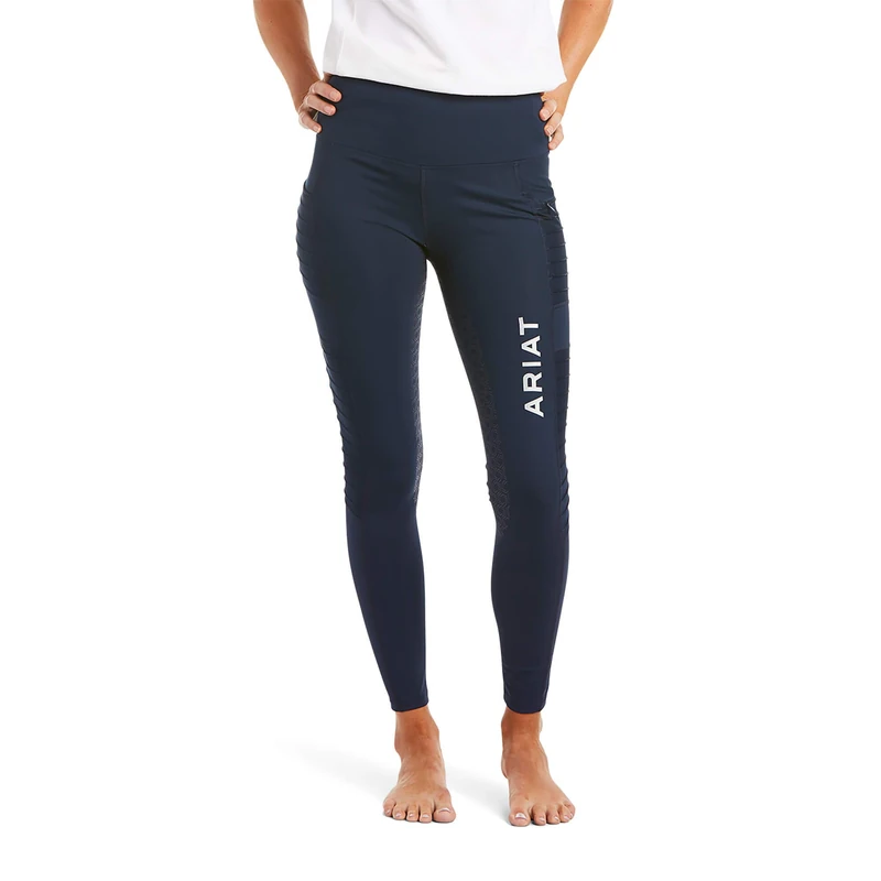 Ariat Womens Moto Full Seat Tights - Navy - Image 1