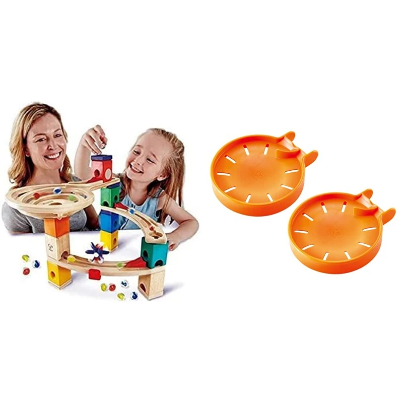 Hape Quadrilla Race to the Finish & E6030 Marble Catchers Set