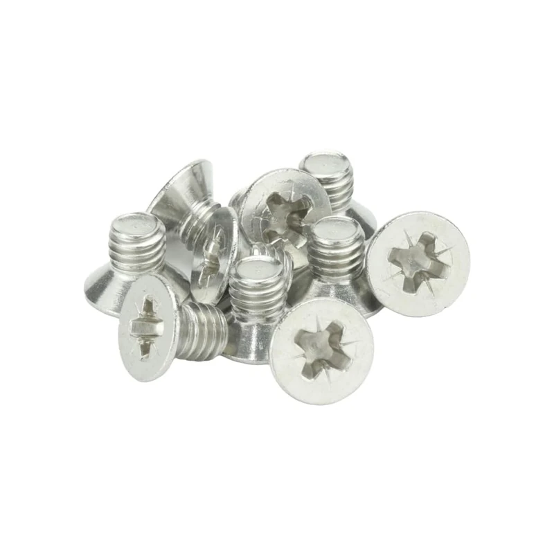 M4 (4mm x 6mm Inc Head) Pozi Countersunk Machine Screws - A2 Grade Stainless Steel (Pack of 20)