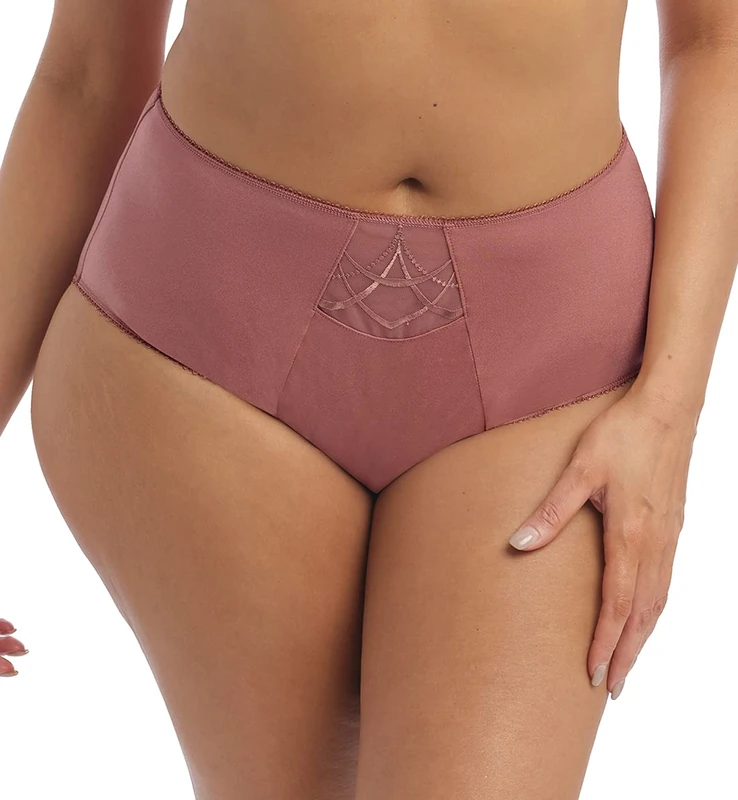 Elomi Women's Cate Full Brief Bikini Style Underwear, Rosewood, Large - Image 1