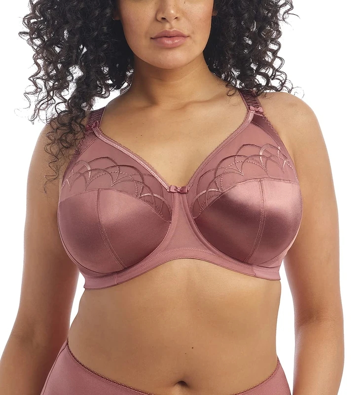 Elomi Women's Plus Size Cate Underwire Full Cup Banded Bra, Rosewood, UK 14