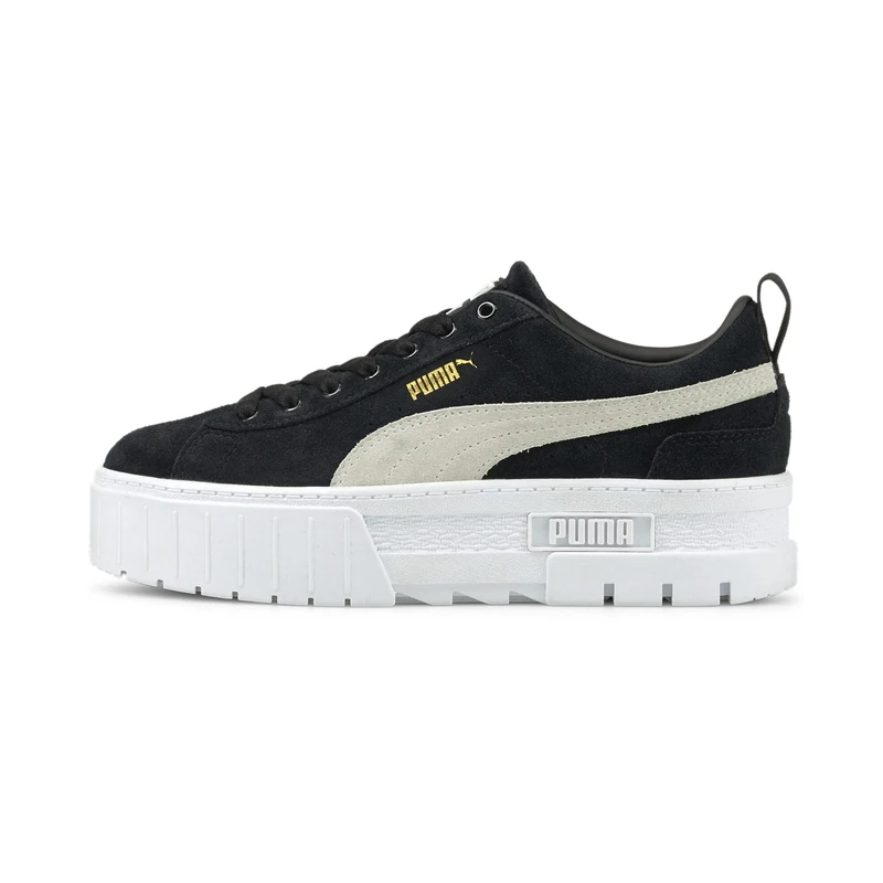 PUMA Womens Mayze WN's Sneaker, Black White, 4 UK