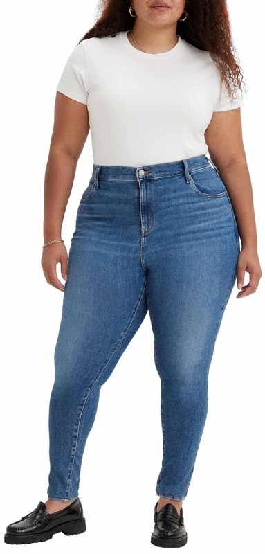 Levi's Women's Plus Size 720 High Rise Super Skinny Jeans, Deep Serenity, 24 M