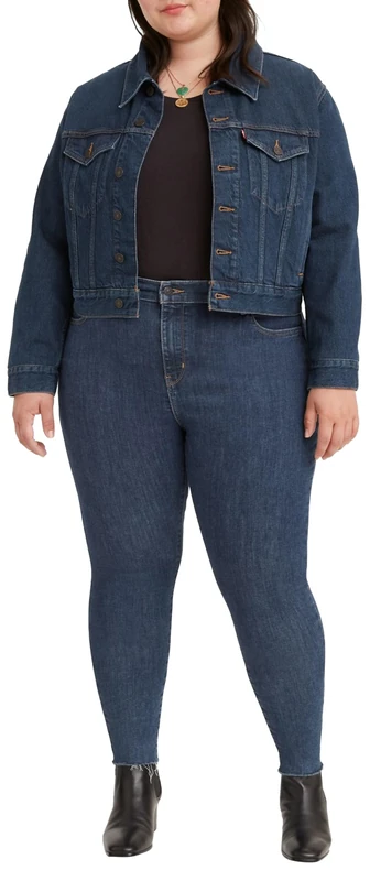 Levi's Women's Plus Size 720 High Rise Super Skinny Jeans Echo Stonewash (Blue) 24 Short