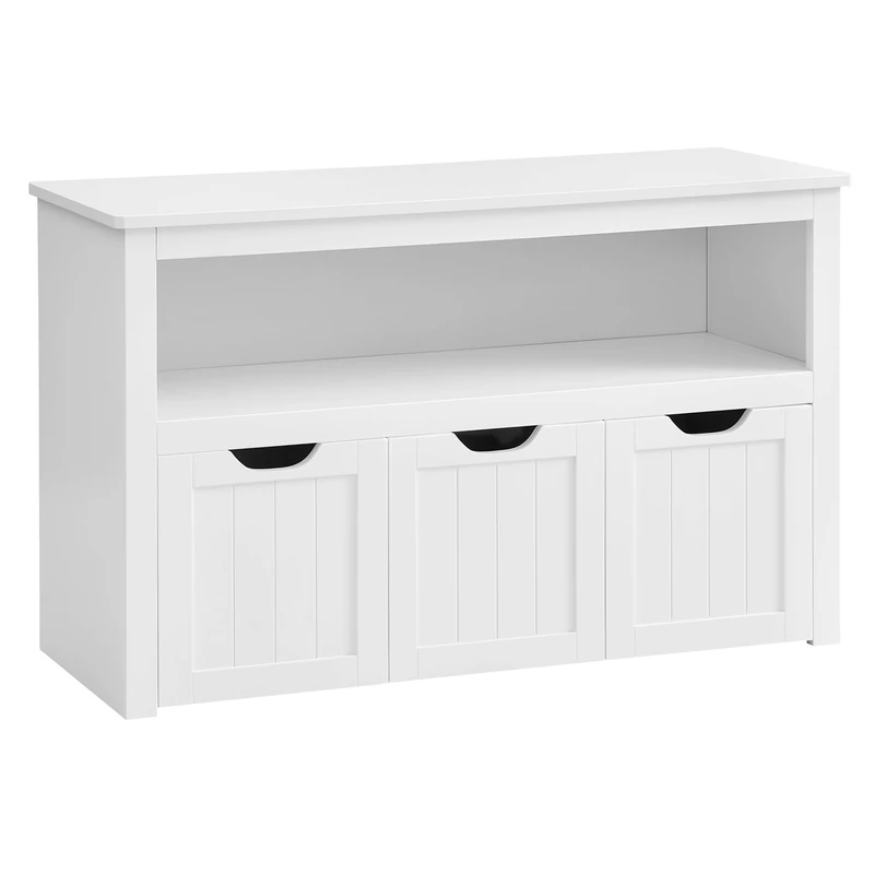 VASAGLE Toy Storage Unit for Kids - White Cabinet LHS380W01