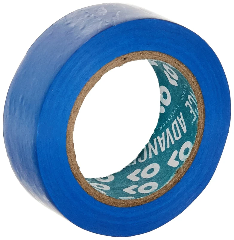 Advance Tapes AT0007 Series AT7 PVC Electrical Insulation Tape, Blue, 19 mm x 10, 38 mm Core, Pack of 100