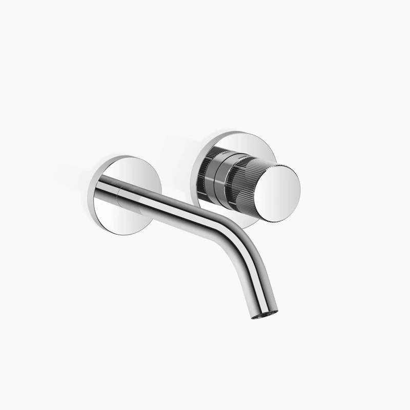 Dornbracht Meta Pure Single Lever Basin Mixer Without Concealed Discharge, 190 mm Overhang, Hard Mouth, Colour: Chrome - 36860664-00