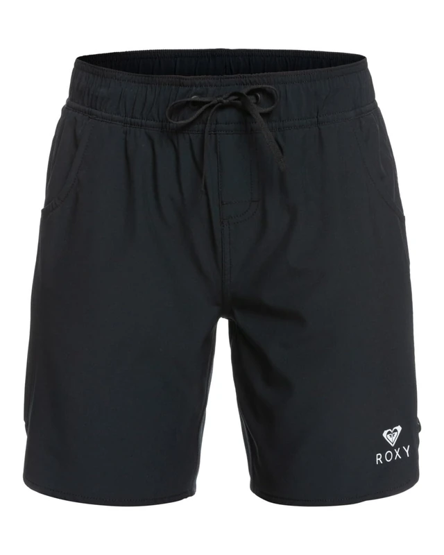 Roxy Young Women Wave 7 Inch Board Shorts, Black, M EU
