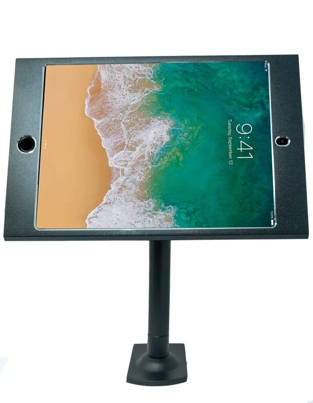 System-S Pole Holder for iPad Mini with Security Lock in Black