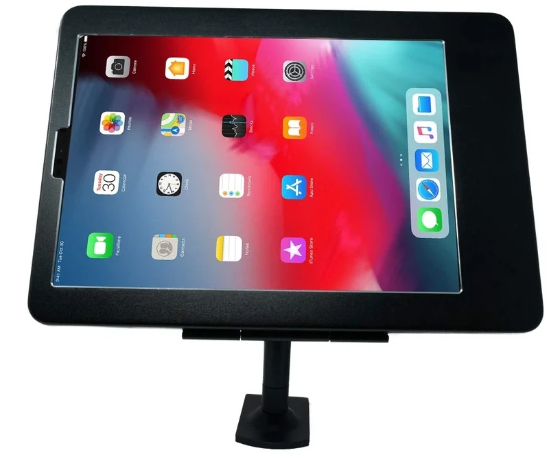 System-S Rod Holder for iPad Pro 11 Inch with Security Lock in Black