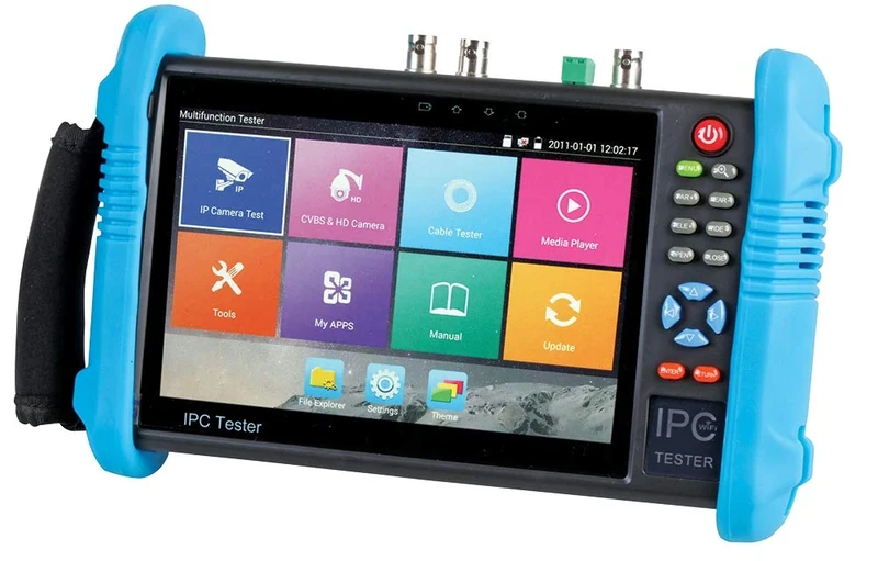 TENMA 7" CCTV & IP Camera Test Monitor – AHD, HD-TVI, HD-CVI, IP & Analogue Tester with PoE, HDMI Output, Onvif & RS485 Control – 72-13165