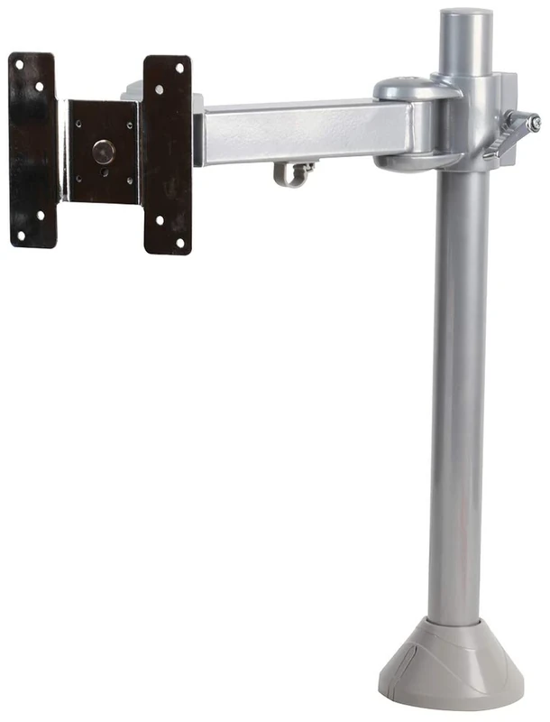 Pro Signal Adjustable Desk Monitor Arm – Grommet Mount, VESA 75x75 & 100x100, 10kg Capacity, 300mm Reach – Silver - PSG08384