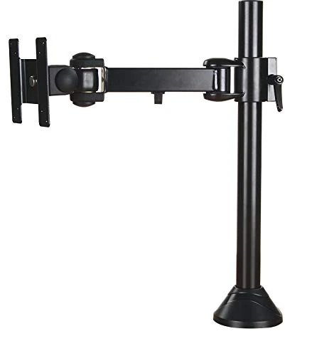 Pro Signal Adjustable Desk Monitor Arm – Grommet Mount, VESA 75x75 & 100x100, 10kg Capacity, 300mm Reach – Black - PSG90993