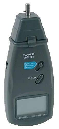 TENMA Contact and Non-Contact RPM & Surface Speed Meter with Large LCD Display – Supplied with Batteries and Carrying Case