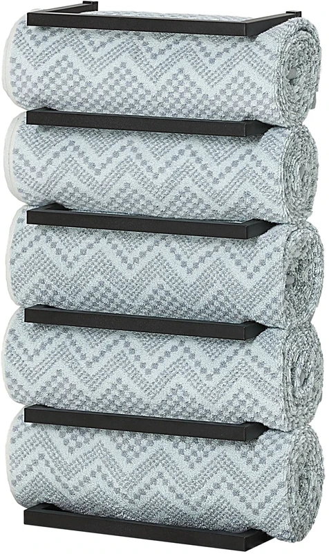 Sealskin Carré Large Towel Rail Black