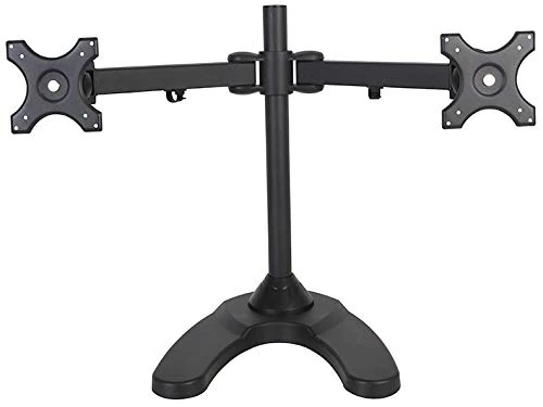 PRO SIGNAL Dual PC Monitor Stand – Desk Mount for 2x 22" Screens – VESA 75/100 Compatible – Weighted Base – PSG03920