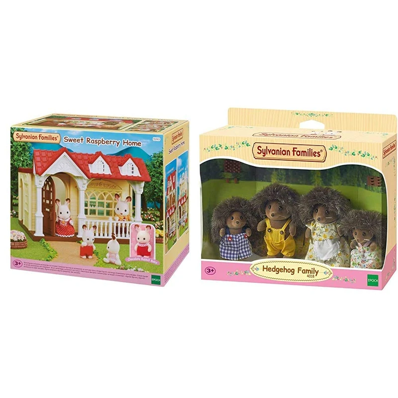 Sylvanian Families 5393 Sweet Raspberry Home & Hedgehog Family