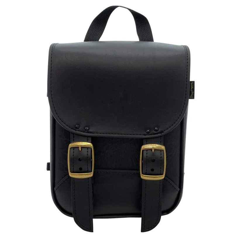 Dowco Willie & Max Brass Monkey Motorcycle Sissy Bar Bag 59591-08, black