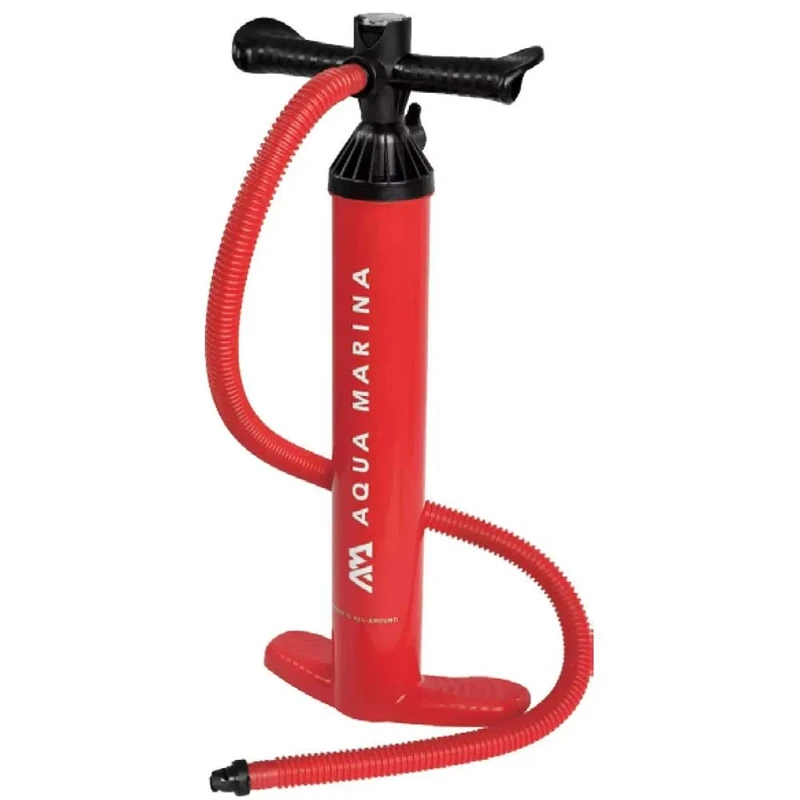 Aqua Marina Liquid Air V2 Hand Pump, 2.6+2.6L, 20psi, Red/Black