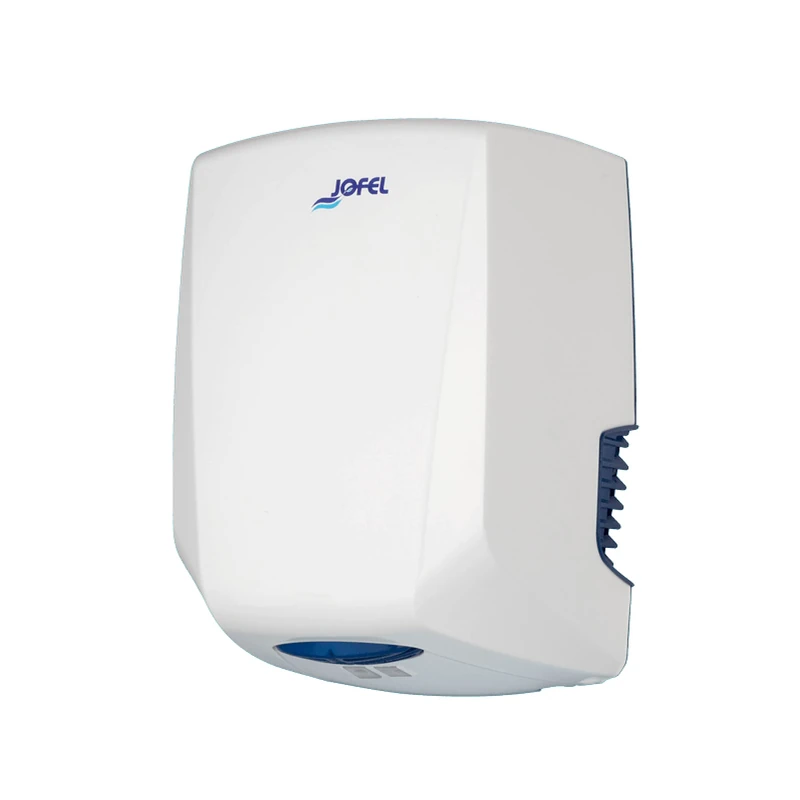Jofel - High Performance Optical Hand Dryer (505 Km/h) Low Consumption 1200W, Automatic Hand Dryer. Fast 10sec. Supports High Workflow. Power+ ABS Heavy Duty Model, AA56000 White - Image 1