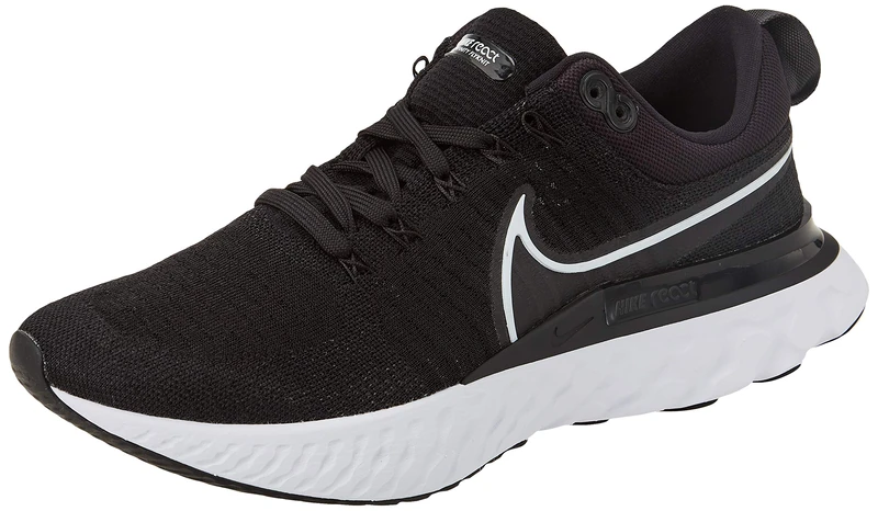 Nike Men's React Infinity Run FK 2 Trainers, Black White Iron Grey., 10.5 UK