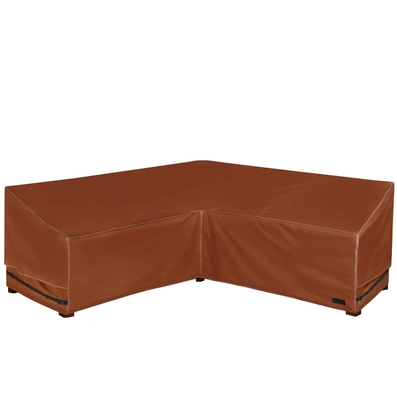NettyPro Patio V-Shaped Sectional Lounge Set Cover Waterproof (V-100 Lx100 Dx30 H)