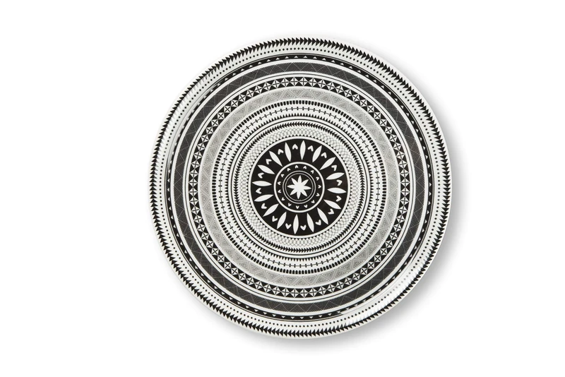 Excelsa 65156 Etnik Set of 6 Pizza Plates, Porcelain