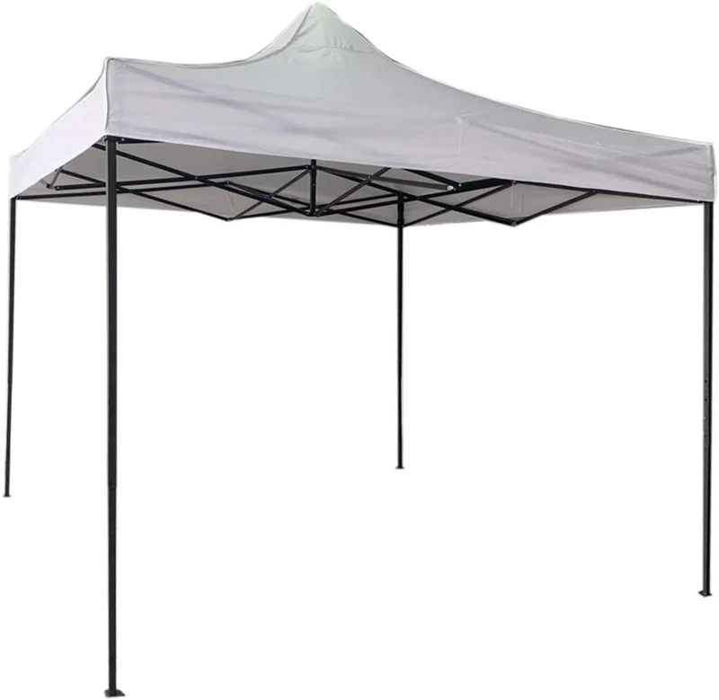 Gardenia Folding Accordion Folding Garden Gazebo 3x3 White