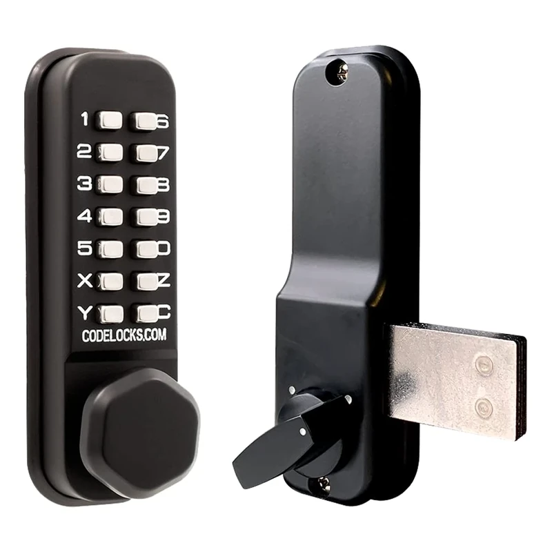 Codelocks CL200 Marine Surface Deadbolt - Black Outdoor Door Lock