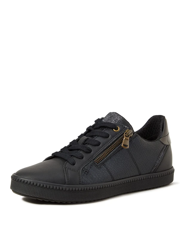 Geox Women's D Blomiee C Sneakers, Black, 2.5 UK - Image 1