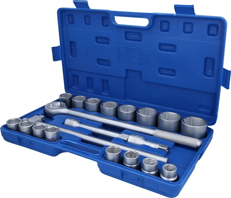 BRILLIANT TOOLS 3/4 Inch Socket Spanner Set, 20-Piece [Powered by KS Tools]