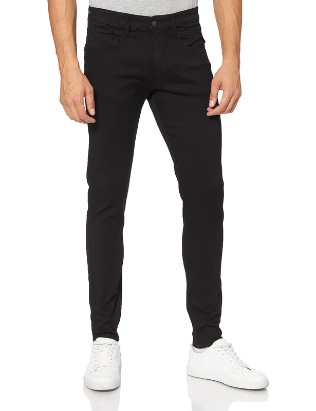 REPLAY Herren Jeans Bronny Slim-Fit, Black 098 (Schwarz), 27W / 32L