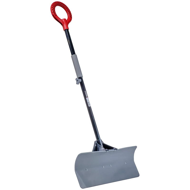 Radius Garden 90311 24"" Heavy Duty Lightweight Snow Plow Shovel, Solid, Smoked Grey