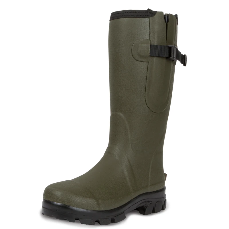 Lakeland Active Men's Helton Neoprene Lined Adjustable Wellington Boots - Moss Green - 7 UK