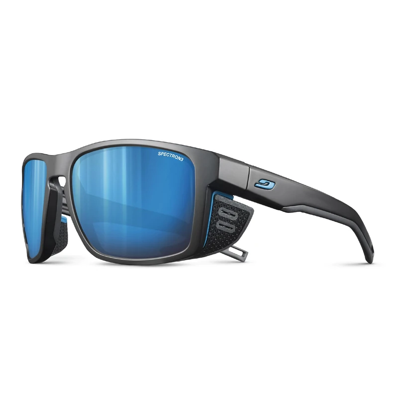 Julbo SHIELD Unisex Adult Sunglasses Black-Blue Category 3 - Image 1