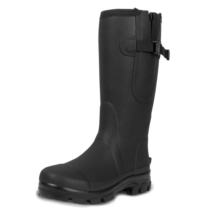 Lakeland Active Men's Helton Neoprene Lined Adjustable Wellington Boots - Black - 7 UK