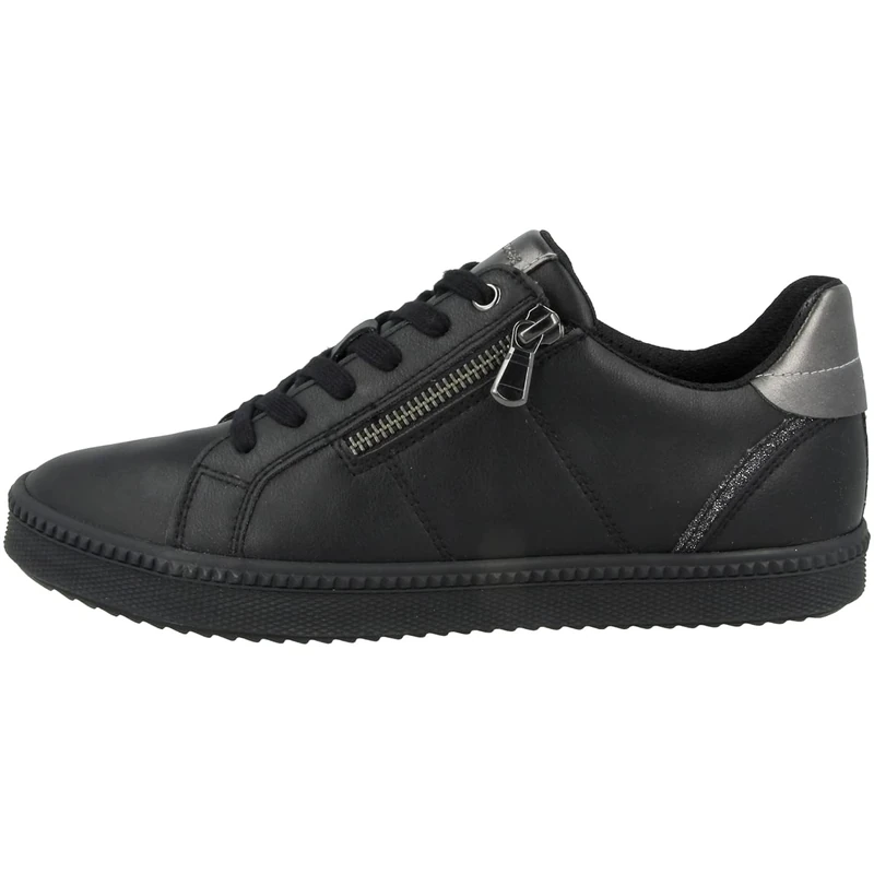 Geox Women's D Blomiee C Sneakers, Black Black C9999, 4 UK