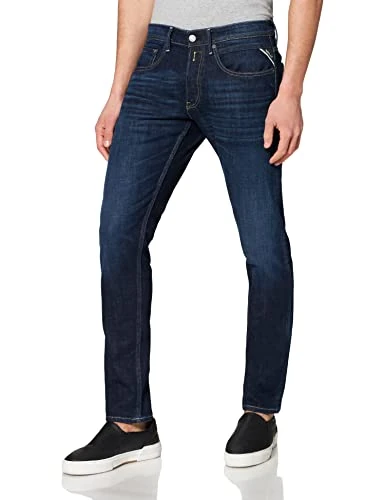 REPLAY Men's Willbi Jeans, 0073 Dark Blue, 29W / 32L