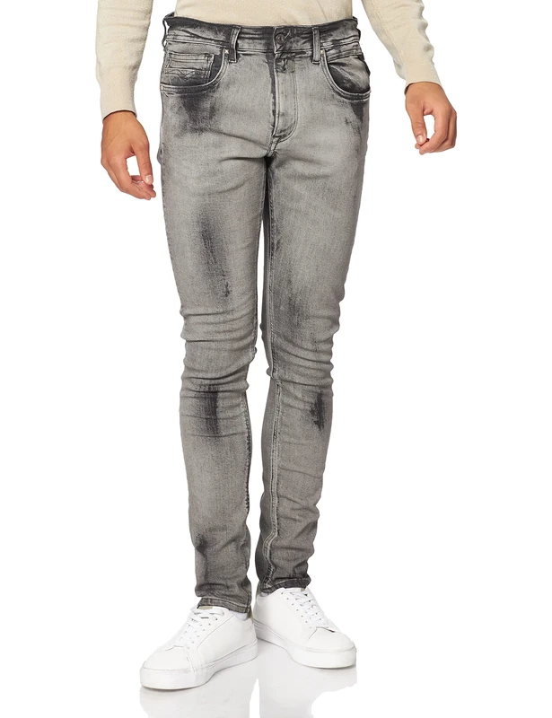 REPLAY Men's Johnfrus Jeans, 096 Medium Grey, 29W / 32L