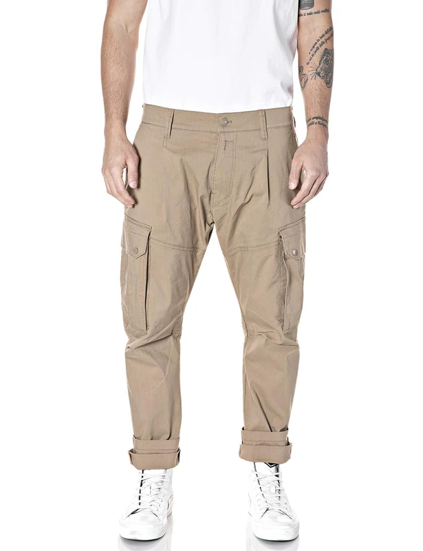 REPLAY Men's Sniper Trousers. - Beige - 31W Regular