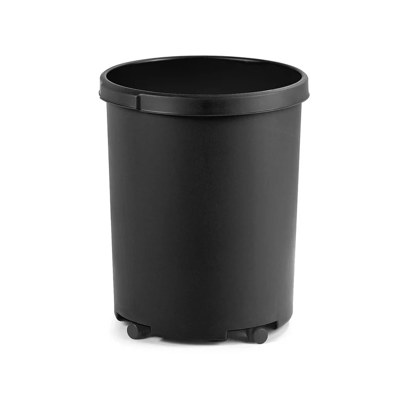 HAN Classic XXL Waste Paper Bin - 4 Pieces, Volume 50 litres, Attractive Design, Chic and Very Sturdy, with Recessed Grips, Black, 1836-13