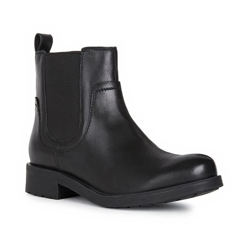 Geox Women's D Rawelle Ankle Boots, Black, 7.5 UK