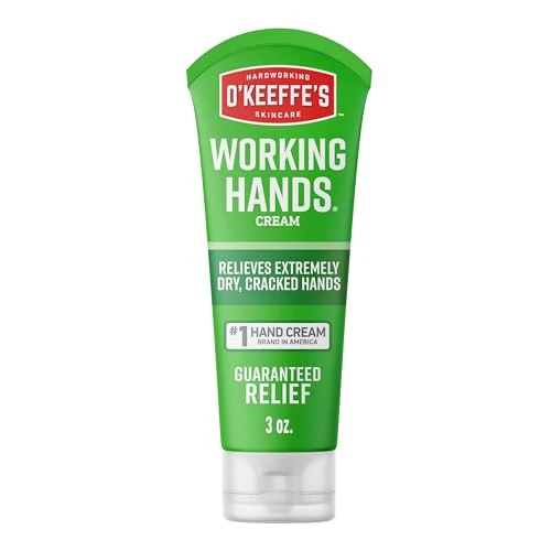 O’Keeffe’s Working Hands, 96g Jar - Hand Cream for Extremely Dry, Cracked Hands | Instantly Boosts Moisture Levels, Creates a Protective Layer & Prevents Moisture Loss