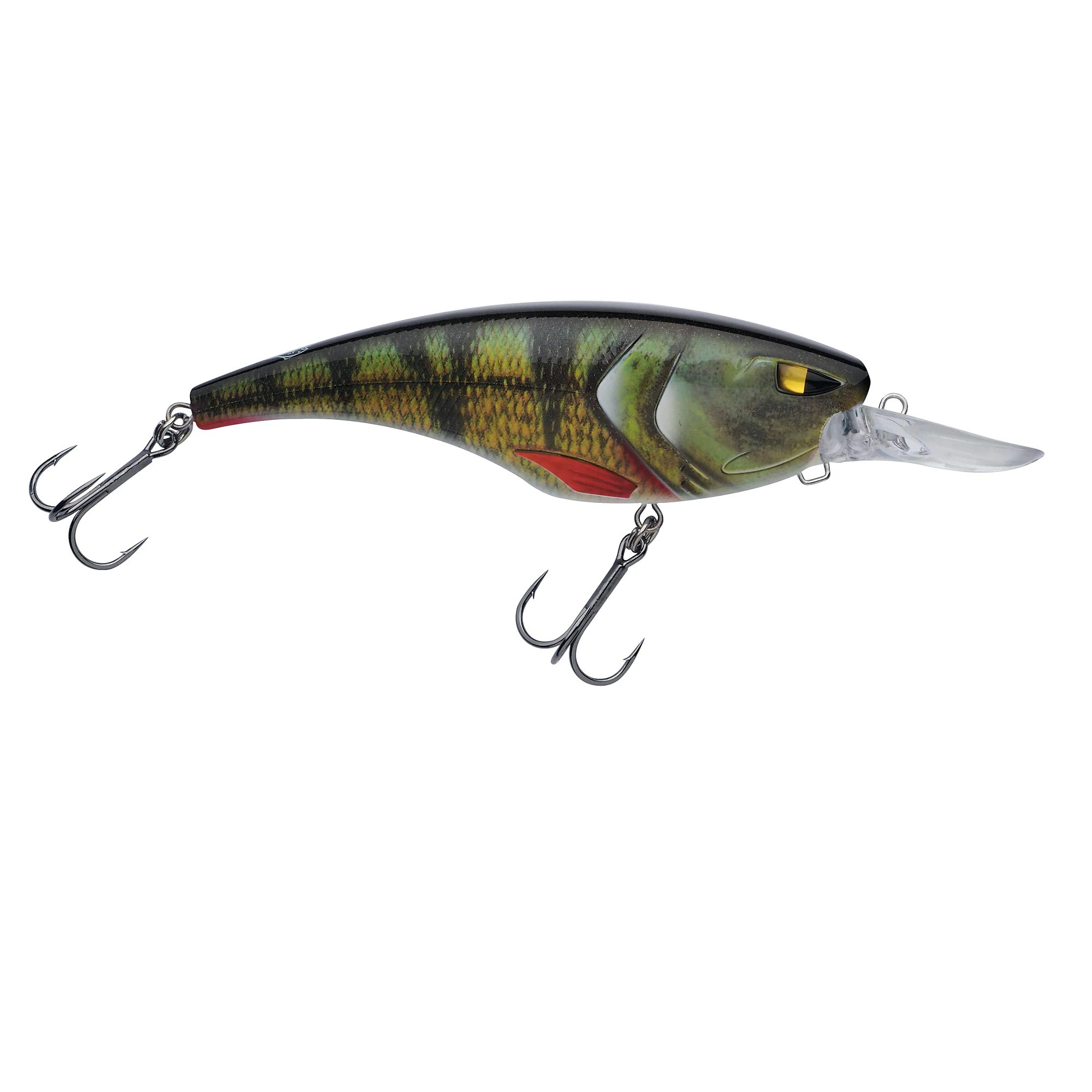 Berkley Zilla Deep Dive Pike Fishing Lure - Diving 3-5m+ Crankbait with Rolling Action - with Fusion 19 Treble Hooks - Lead Free