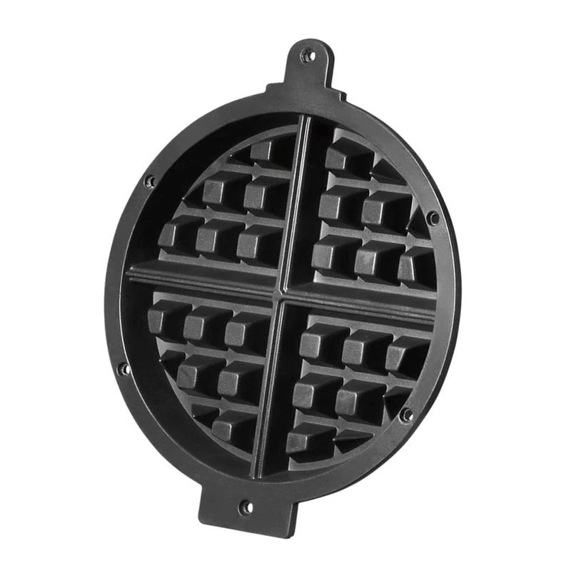 Waring Commercial Belgian Waffle Replacement Kit (2 Plates, Screws, Screwdriver) for WW180X only, Cast Iron, Black